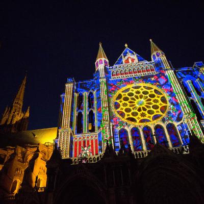 Portail sud de la cathedrale credit spectaculaires les allumeurs d images photo m guillon